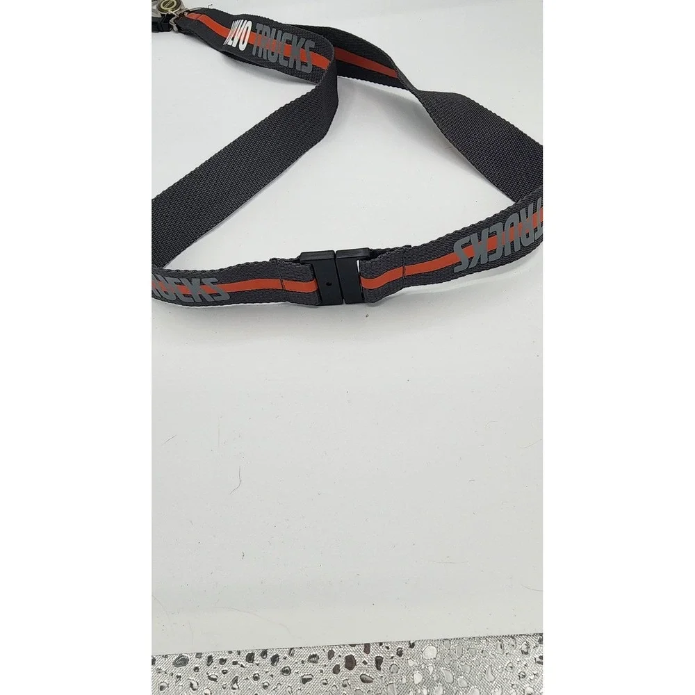 Volvo Trucks Lanyard Key Neck Strap Black Orange Logo ID Badge Holder Accessory